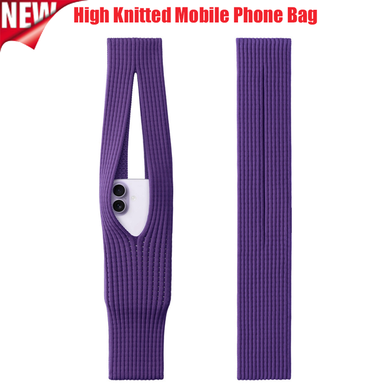 Phone Accessories And Electronics - 新型2026年スマホポケット付き女性用バッグ、短さ40cm、長さ80cm、ファッショナブルなニット製携帯電話ミニバッグ、iPhone用ポータブルバッグ