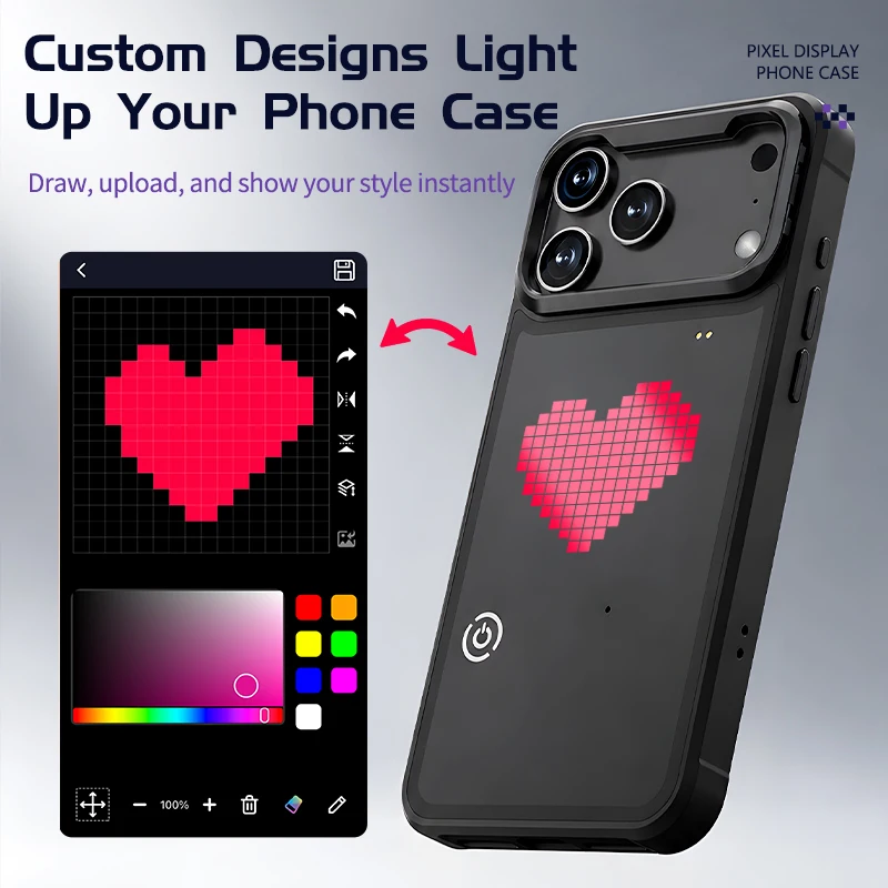 Phone Accessories And Cases - DIYモード対応アプリ画像スクリーンケース iPhone 17 16 Pro Max用