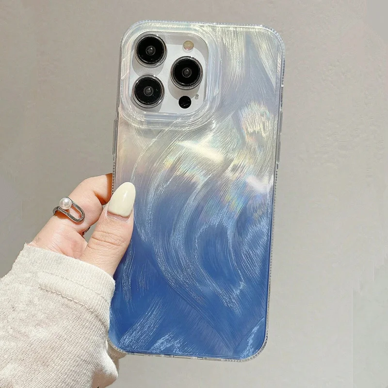 Samsung Galaxy A55 - グリッターグラデーションブルー星空柄スマホケース サムスンギャラクシーS26 S25 S24 S23 ウルトラ