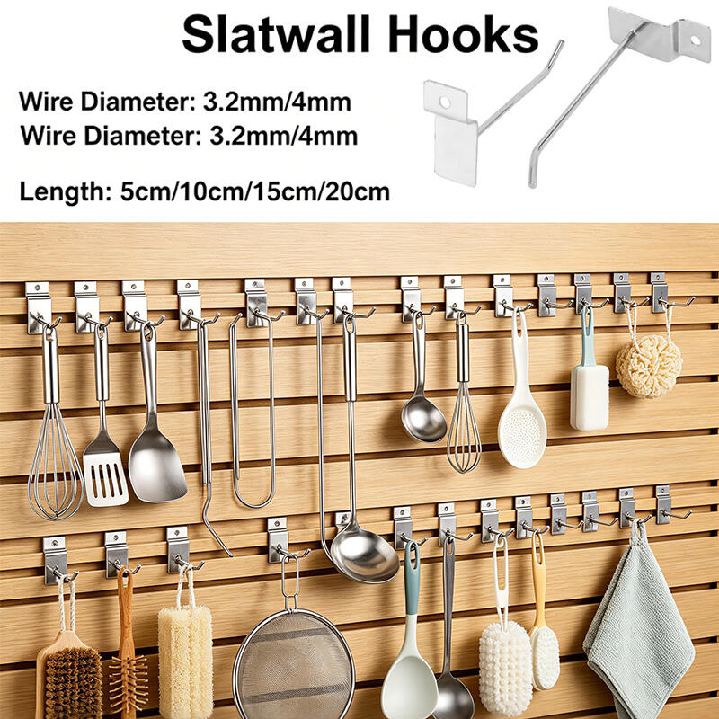 Phone Accessories Hooks - 壁掛けフック ネイルウォールディスプレイ ジュエリーフック 携帯電話アクセサリー シングルラインフック スチール製金具