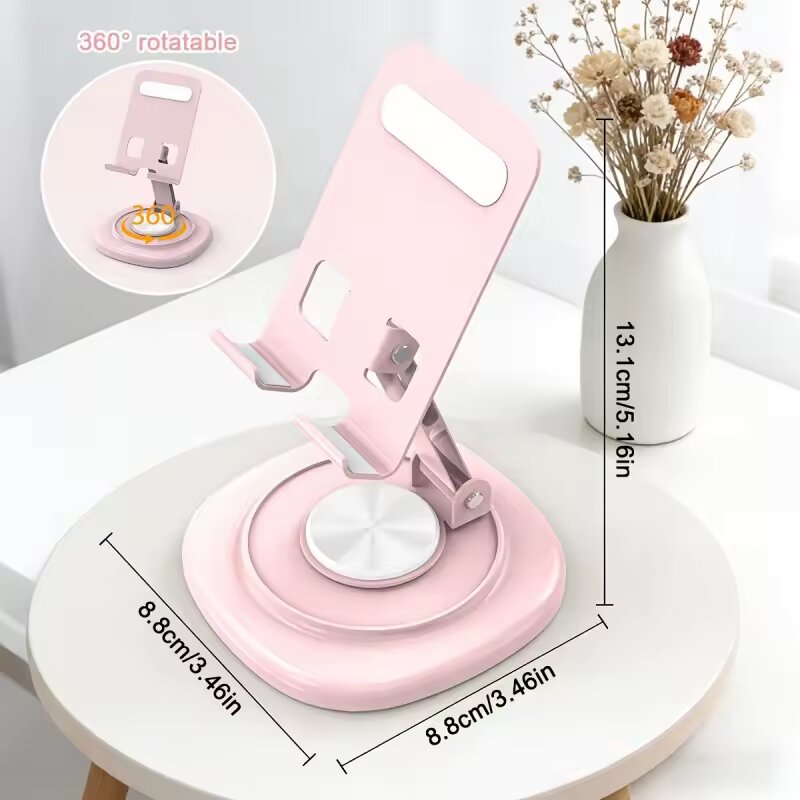 Phone Accessories And Electronics - 360度回転可能折りたたみ式デスクトップ電話スタンドポータブル滑り止め卓上モバイルホルダーオフィスデスクアクセサリー