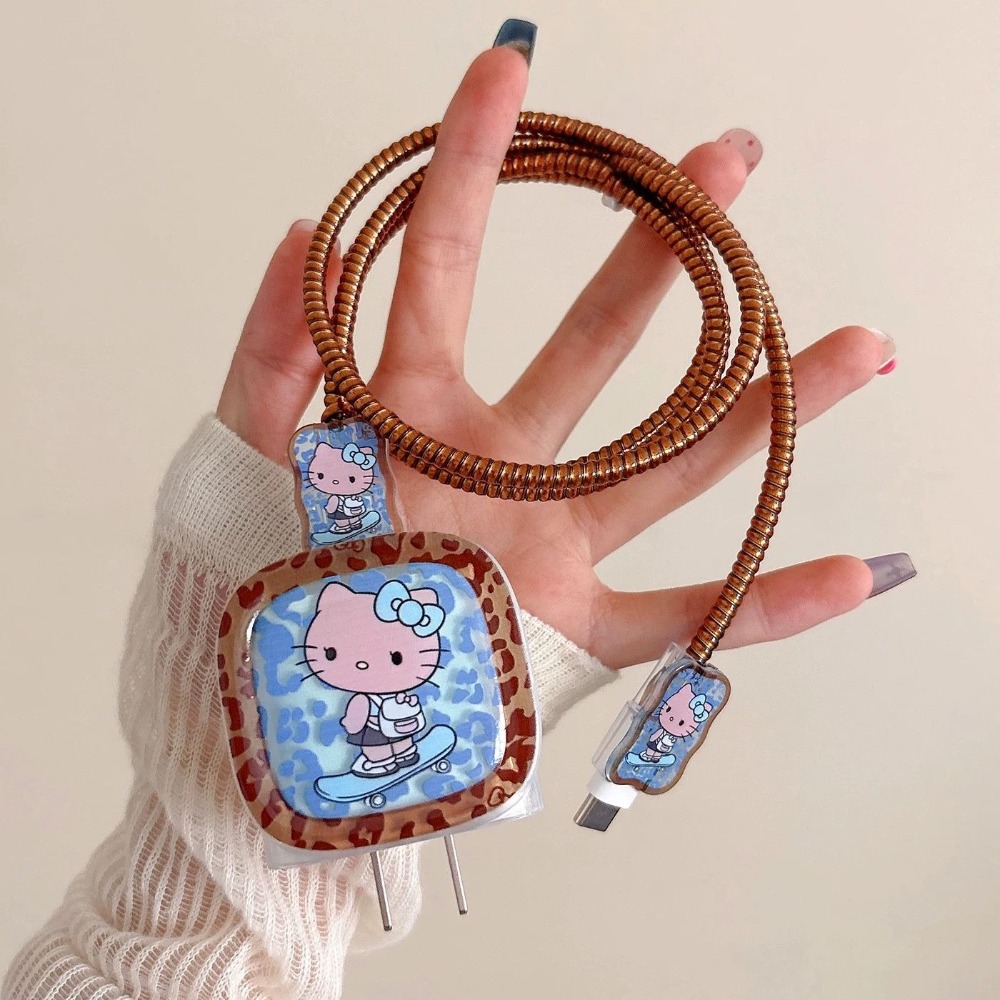 Phone Accessories Brands - 新品アニメキャラクターケーブルワインダー付き携帯電話充電ケース（Apple iPhone用、18/20Wケーブルワインダー、ワイヤープロテクター）