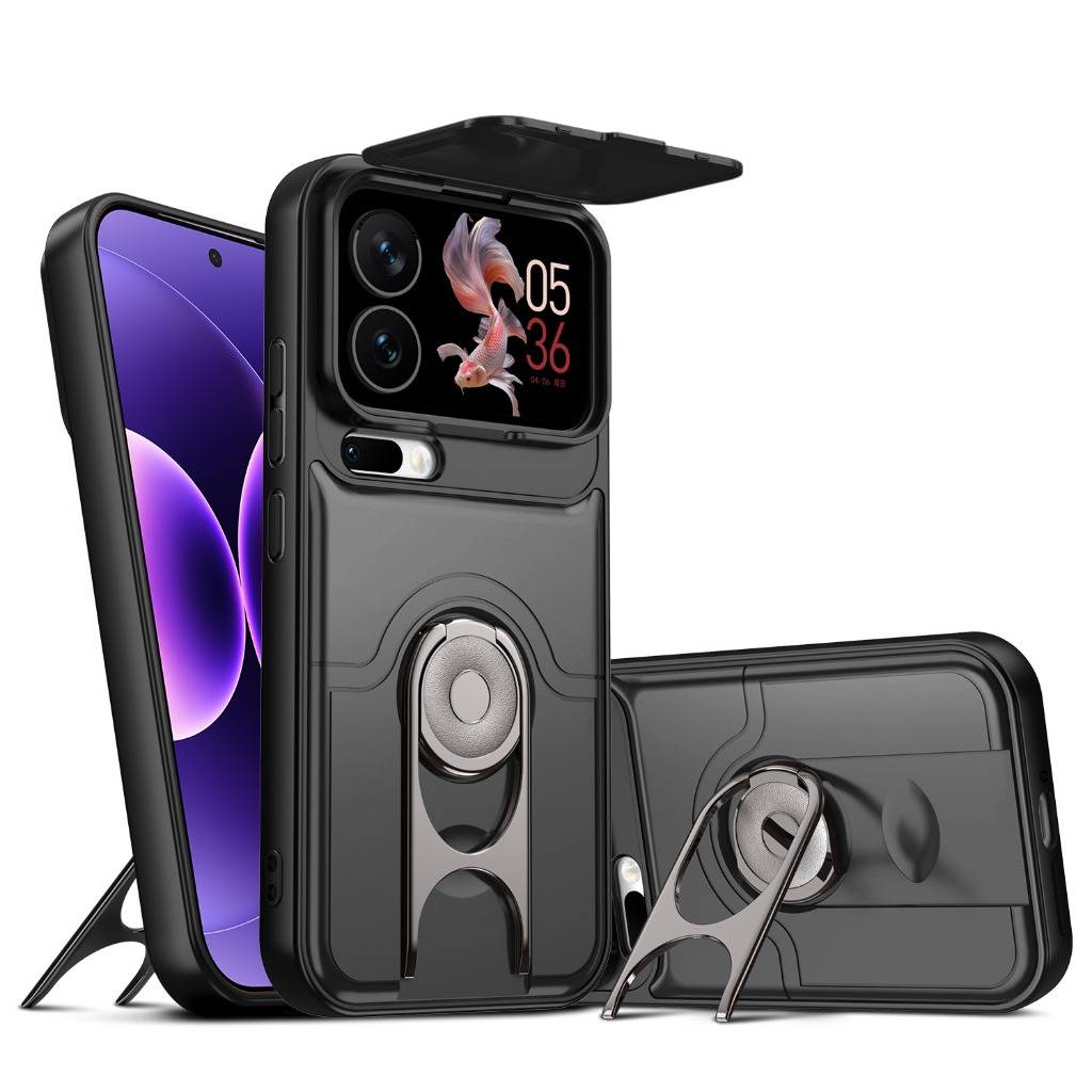 Phone Accessories Ring Holder - スライドカメラレンズプロテクター付きスマホケース Xiaomi 17T Pro、17 ProMax、15T、15 Ultra、14T対応