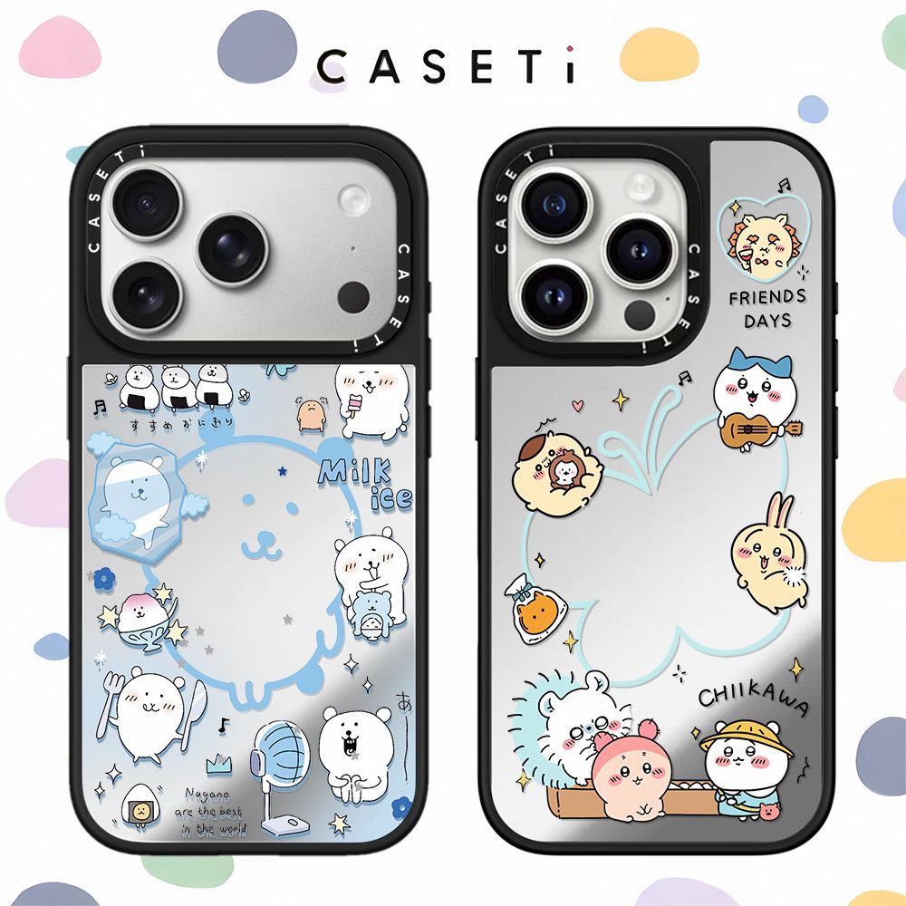 Phone Accessories Brands - 可愛いちいかわコラボ ハチワレ iPhone 17 ProMax/16用ケース アイスキューブ自嘲的なクマの漫画風保護ケース