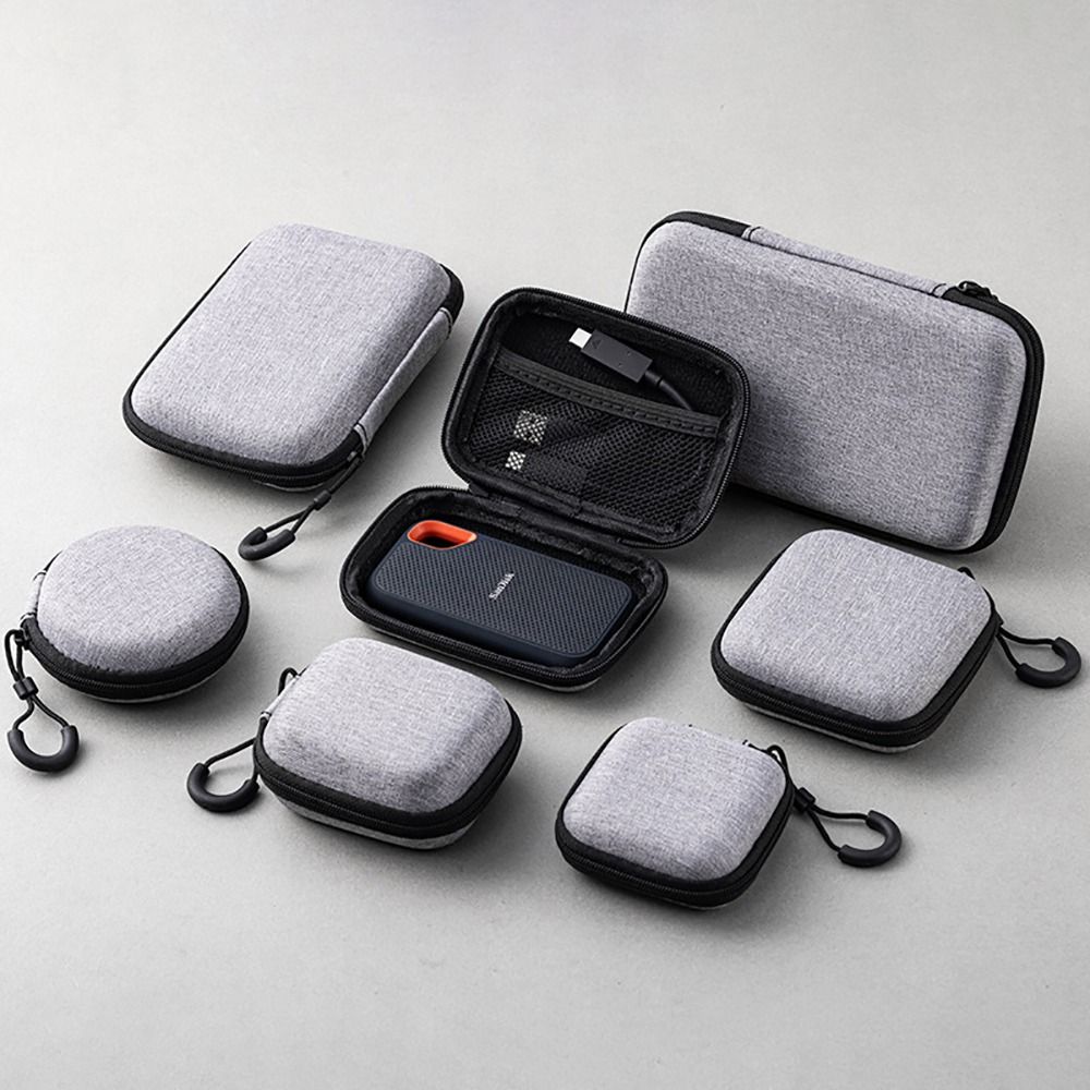 Phone Accessories And Cases - 1個入りイヤホン/携帯電話/充電ケーブル用EVA収納バッグ、AirPod Mini用ジッパー付きイヤホンケース、ポータブルデジタルアクセサリー