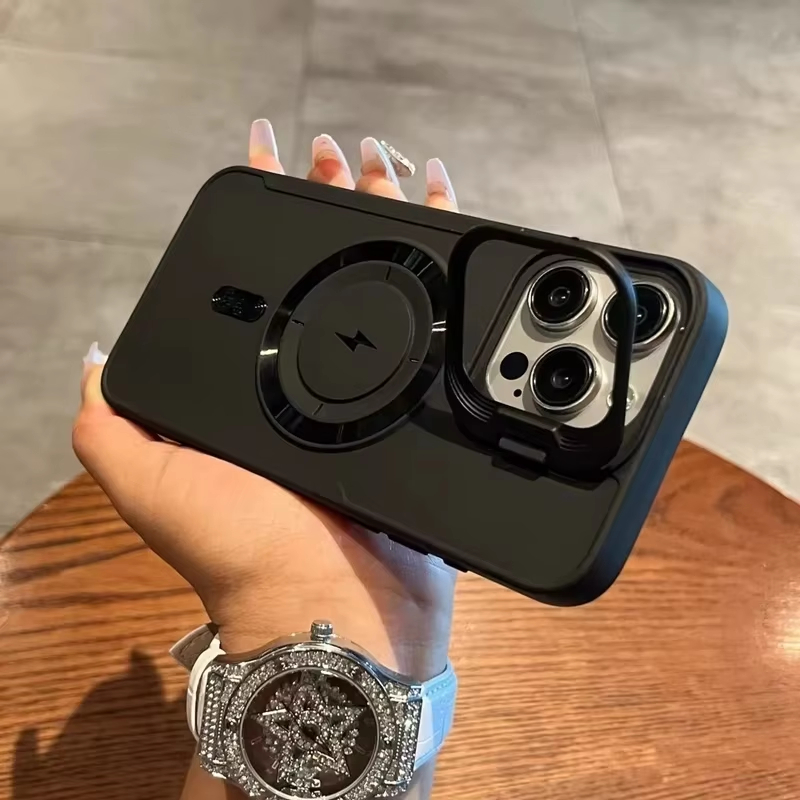 Phone Accessories And Cases - 新しいキックスタンド付きマグセーフ対応iPhoneケース iPhone 17 Pro Max、iPhone 16、15、14、13、12、11用