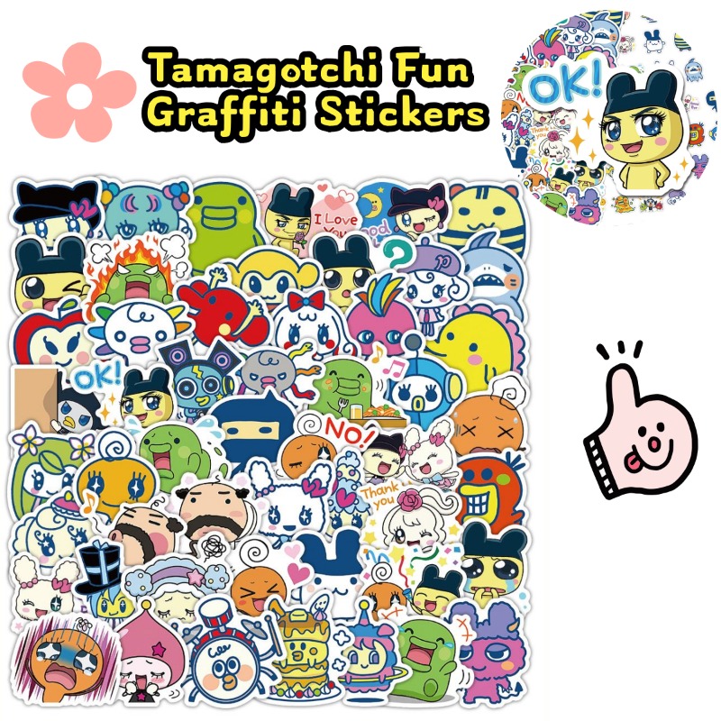 Phone Accessories And Electronics - 日本のたまごっちステッカー電子ペットマメッチクチパッチ楽しい落書きビニールデカール水筒、ノートパソコン、携帯電話ケース用