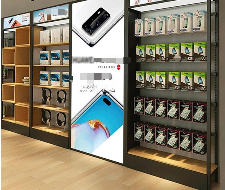 Phone Accessories Store - 携帯電話展示キャビネット 2台 携帯電話リサイクルショップ アクセサリーカウンターキャビネット ディスプレイラック