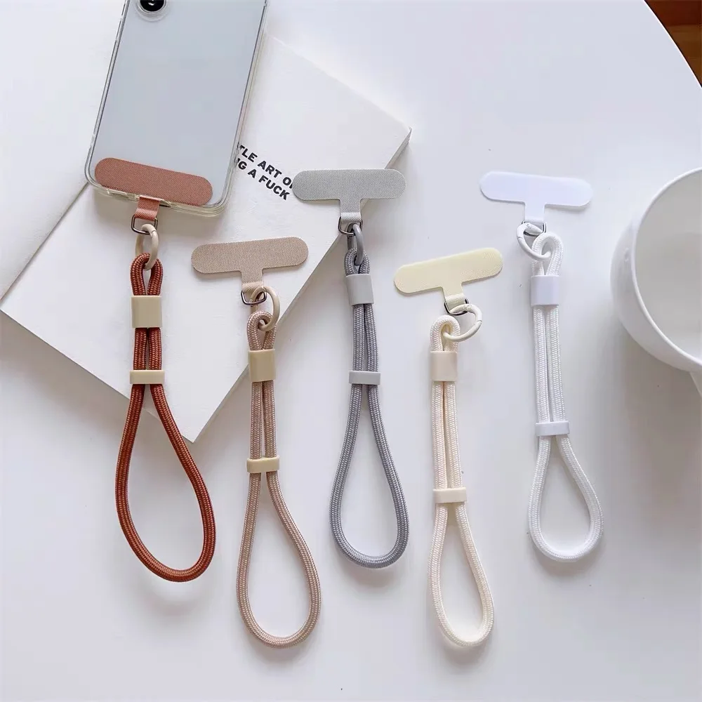 Phone Accessories Keychain - ファッションキャンディーカラー携帯電話ストラップ調節可能なリストバンド電話チェーンユニバーサル紛失防止キーホルダー携帯電話ストラップ