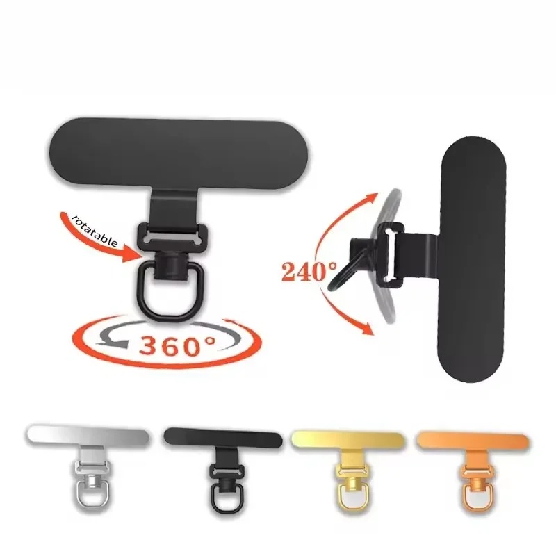 Phone Accessories Ring Holder - 360度回転式スマホランヤードクリップ、金属製ステンレス鋼テザータブガスケット、ユニバーサル紛失防止スマホストラップホルダーアダプターコネクター