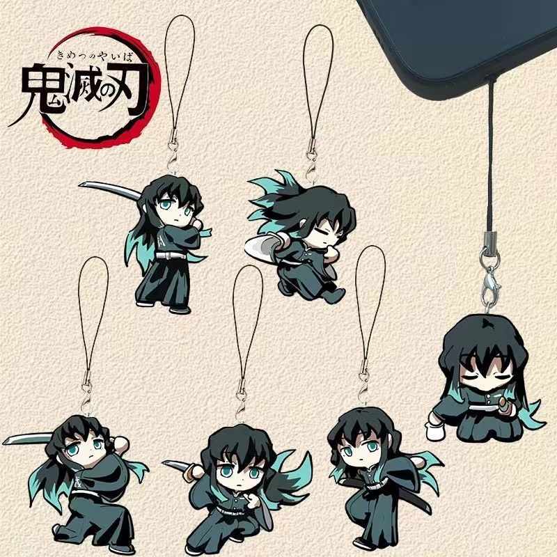 Phone Accessories And Electronics - アニメデーモンスレイヤーキーホルダー トキトル・ムイチロ周辺アクリルペンダント学生スクールバッグペンダント携帯電話ストラップギフト