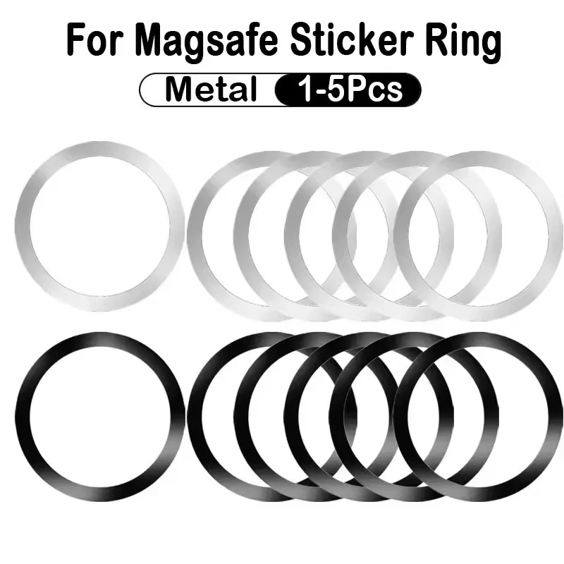 Phone Accessories And Electronics - ステンレス製ユニバーサル磁気金属プレートリング（MagSafeワイヤレス充電器用鉄板ステッカーマグネット車載電話ホルダー）