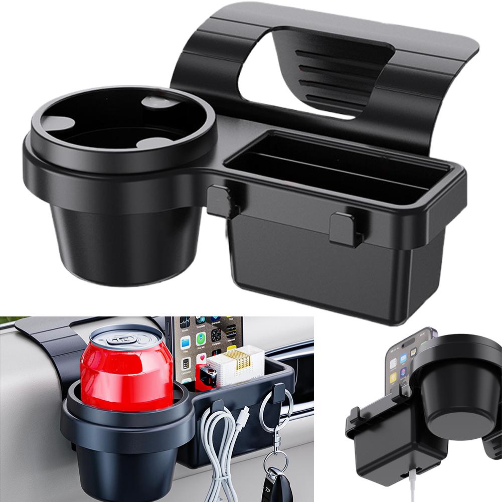 Phone Accessories Rack - 車のカップホルダーエキスパンダー車のアダプター調節可能な多機能デュアル電話ホルダー付きアロマセラピー収納ラック自動車アクセサリー