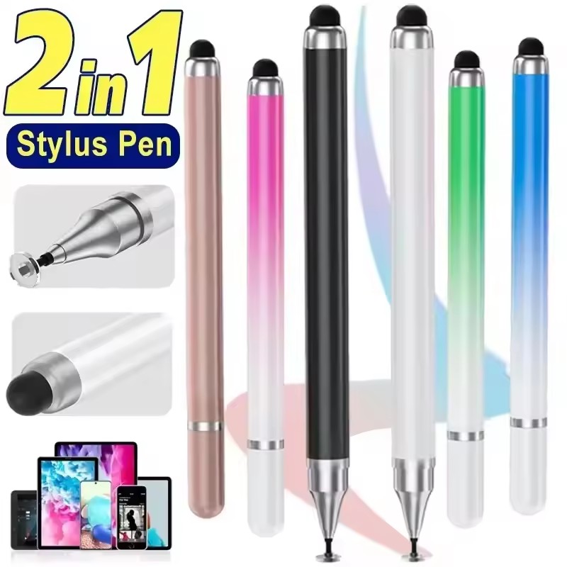 Phone Accessories And Electronics - タブレット、モバイル、Android、IOSフォン、iPad用2in1ユニバーサルスタイラスペン、描画タブレットペン、静電容量式タッチスクリーンペン