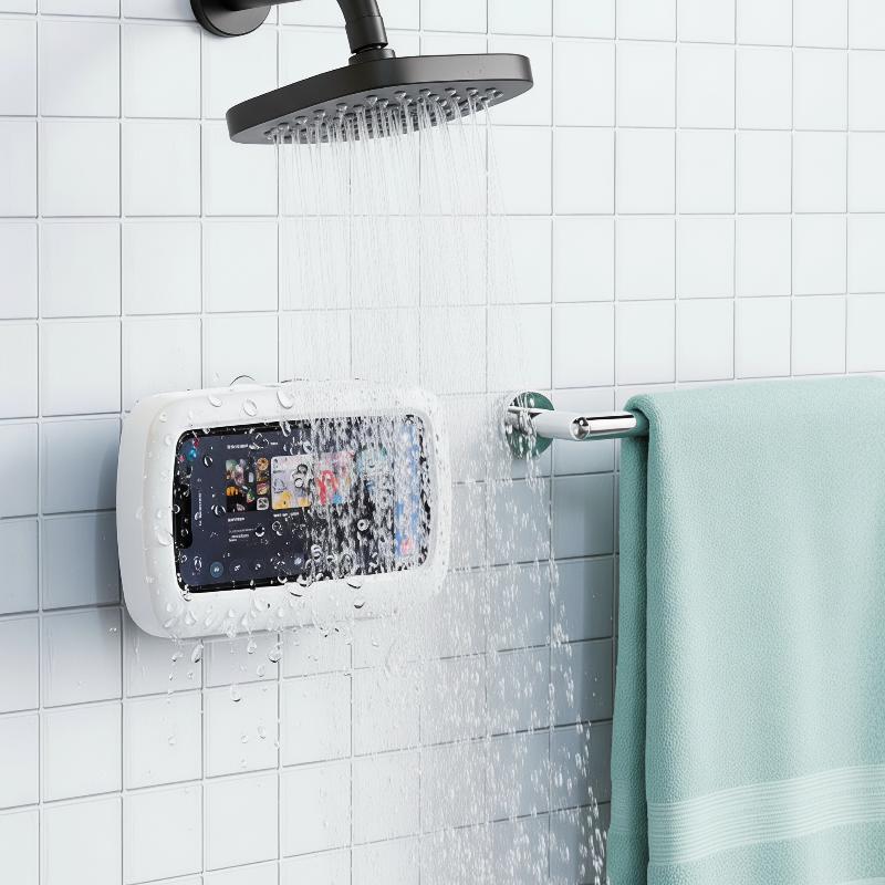 360 °   回転式防水シャワー用スマホホルダー 壁掛け式 - Phone Accessories Hooks のレビューと価格