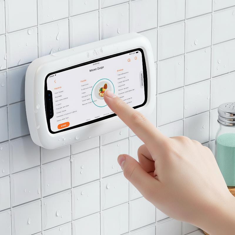 360 °   回転式防水シャワー用スマホホルダー 壁掛け式 - Phone Accessories Hooks のレビューと価格