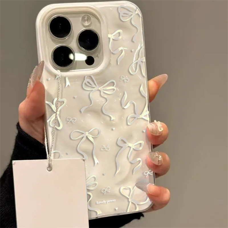 白と赤のリボン柄iPhoneケース iPhone 11 12 - Phone Accessories Red のレビューと価格