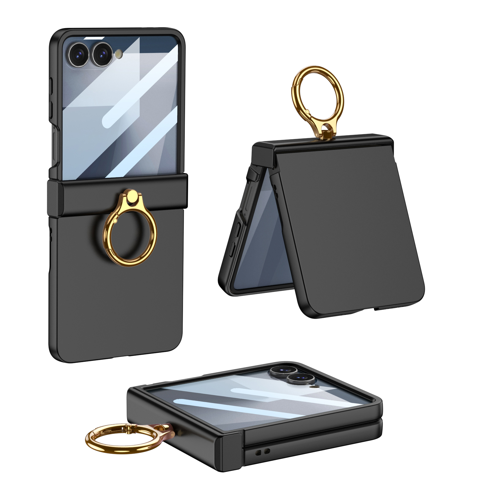 Samsung Z Flip 7用リングスタンド付きスマホケ - Phone Accessories Ring Holder のレビューと価格