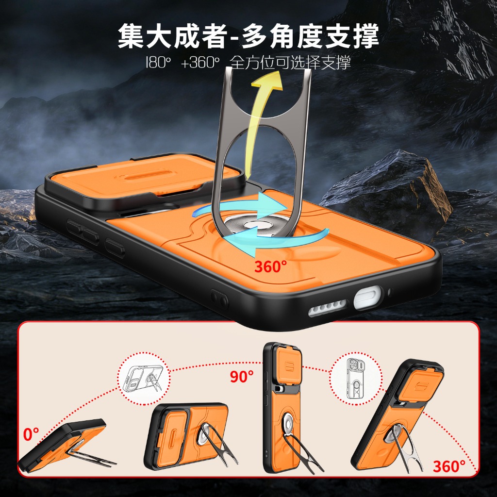 スライドカメラレンズプロテクター付きスマホケース Xiaom - Phone Accessories Ring Holder のレビューと価格