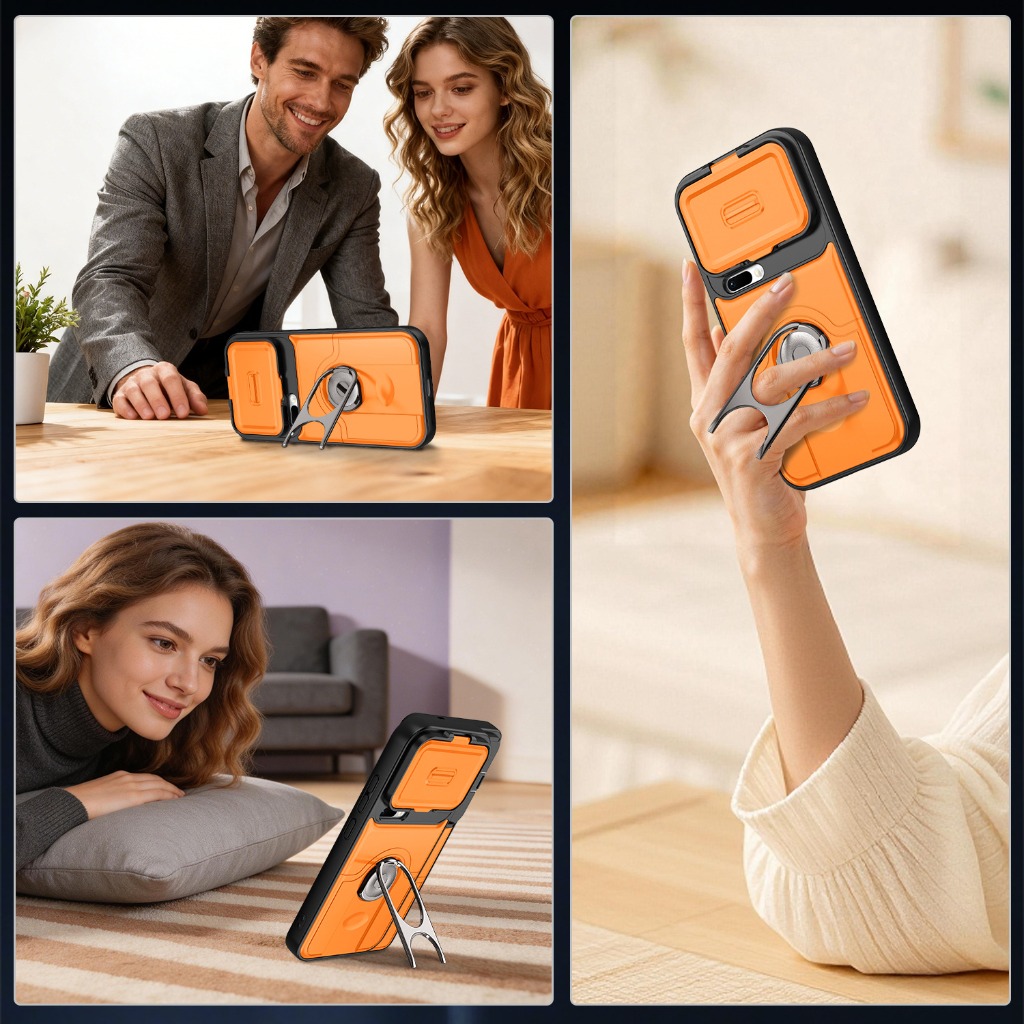 スライドカメラレンズプロテクター付きスマホケース Xiaom - Phone Accessories Ring Holder のレビューと価格