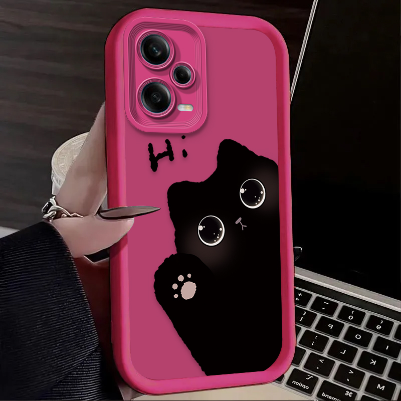 可愛い大きな目の猫のスマホケース Xiaomi Redmi  - Xiaomi Phone Accessories のレビューと価格