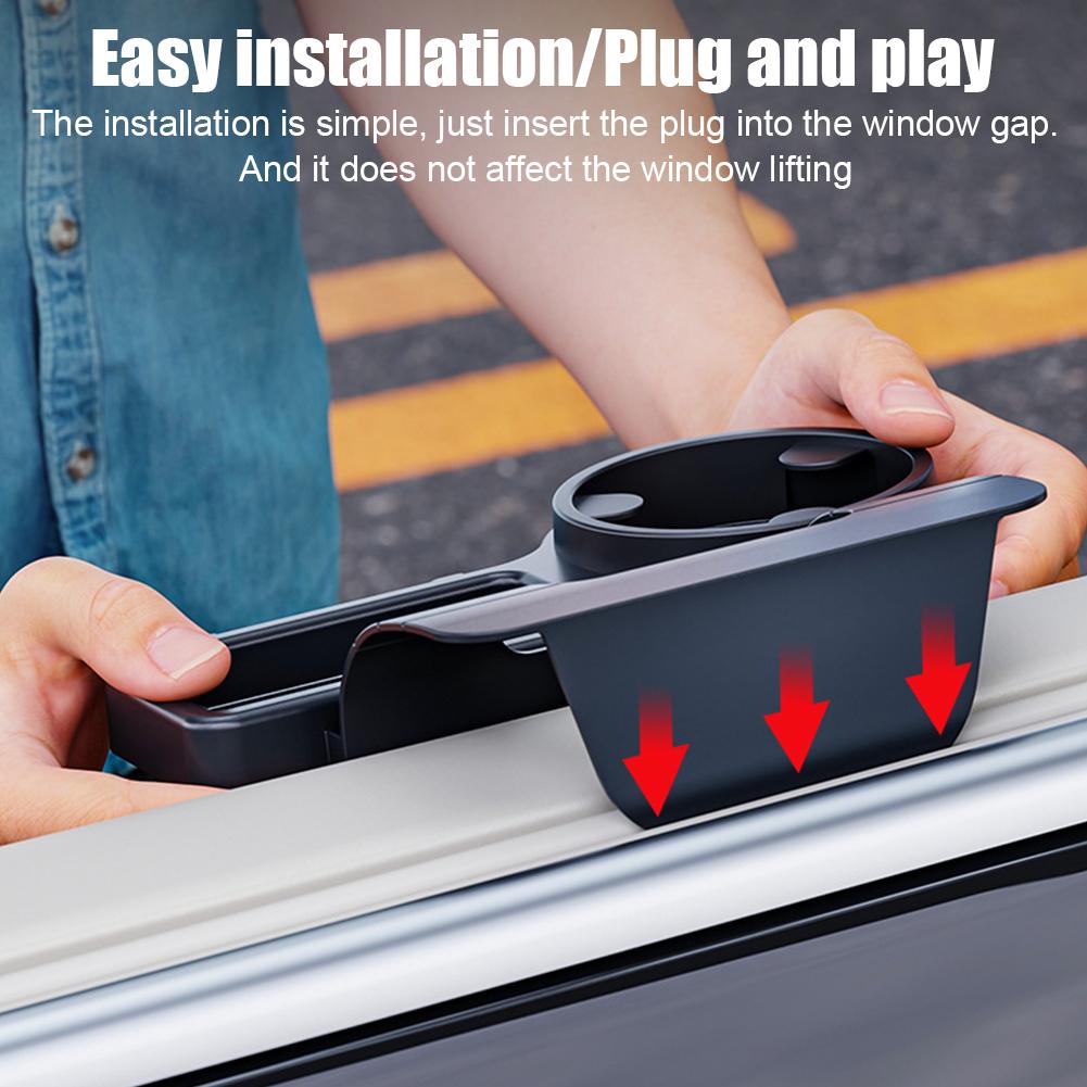 車用カップスタンド電話ホルダーマウントトレイサイドドアウィン - Phone Accessories Rack のレビューと価格