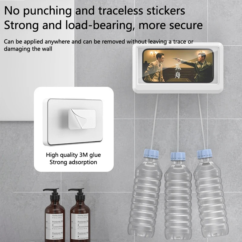 360度回転防水防曇携帯電話ケース、浴室シャワー用携帯ホルダ - Phone Accessories Hooks のレビューと価格