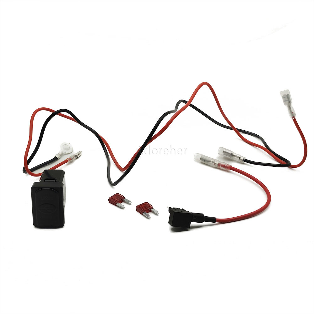 1PC レッド LED 車の充電器デュアル QC3.0 US - Phone Accessories Red のレビューと価格