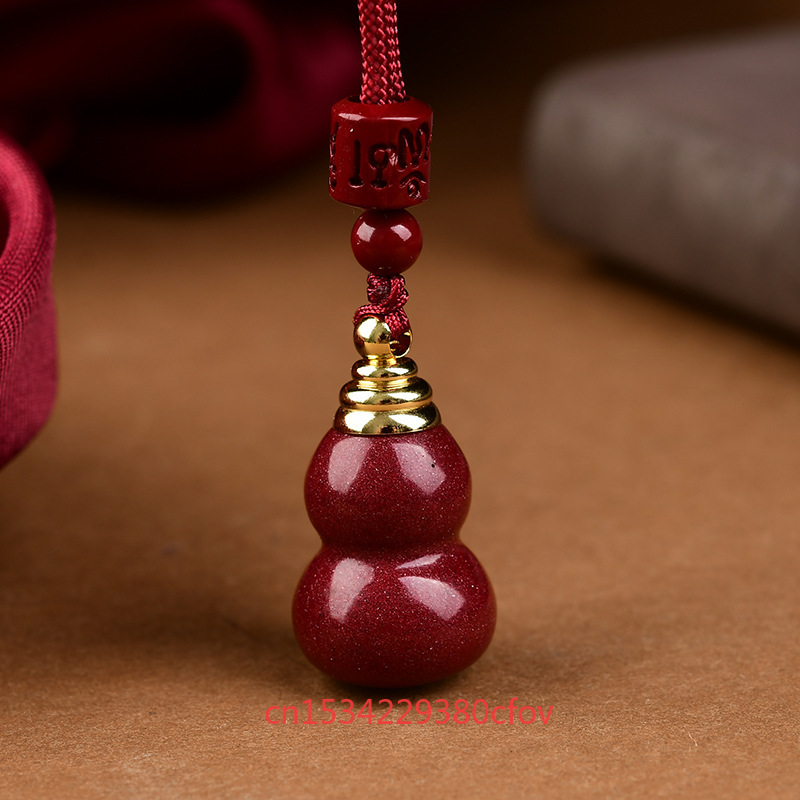 女性用の赤いシナバーペンダント,中空ボトルネックレス,キーバ - Phone Accessories Red のレビューと価格