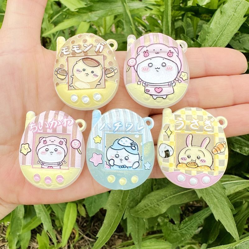 漫画風発光プリントのちいかわ穴あきキーホルダーバッグペンダン - Phone Accessories And Electronics のレビューと価格