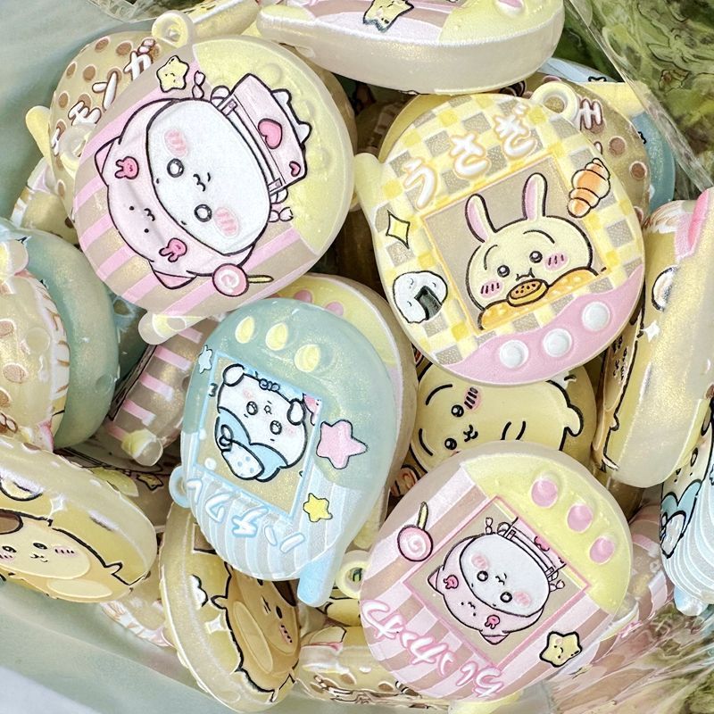 漫画風発光プリントのちいかわ穴あきキーホルダーバッグペンダン - Phone Accessories And Electronics のレビューと価格