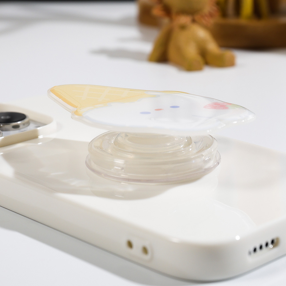 かわいい漫画柄グリップトックアクリル製折りたたみ式フィンガー - Phone Accessories Ring Holder のレビューと価格
