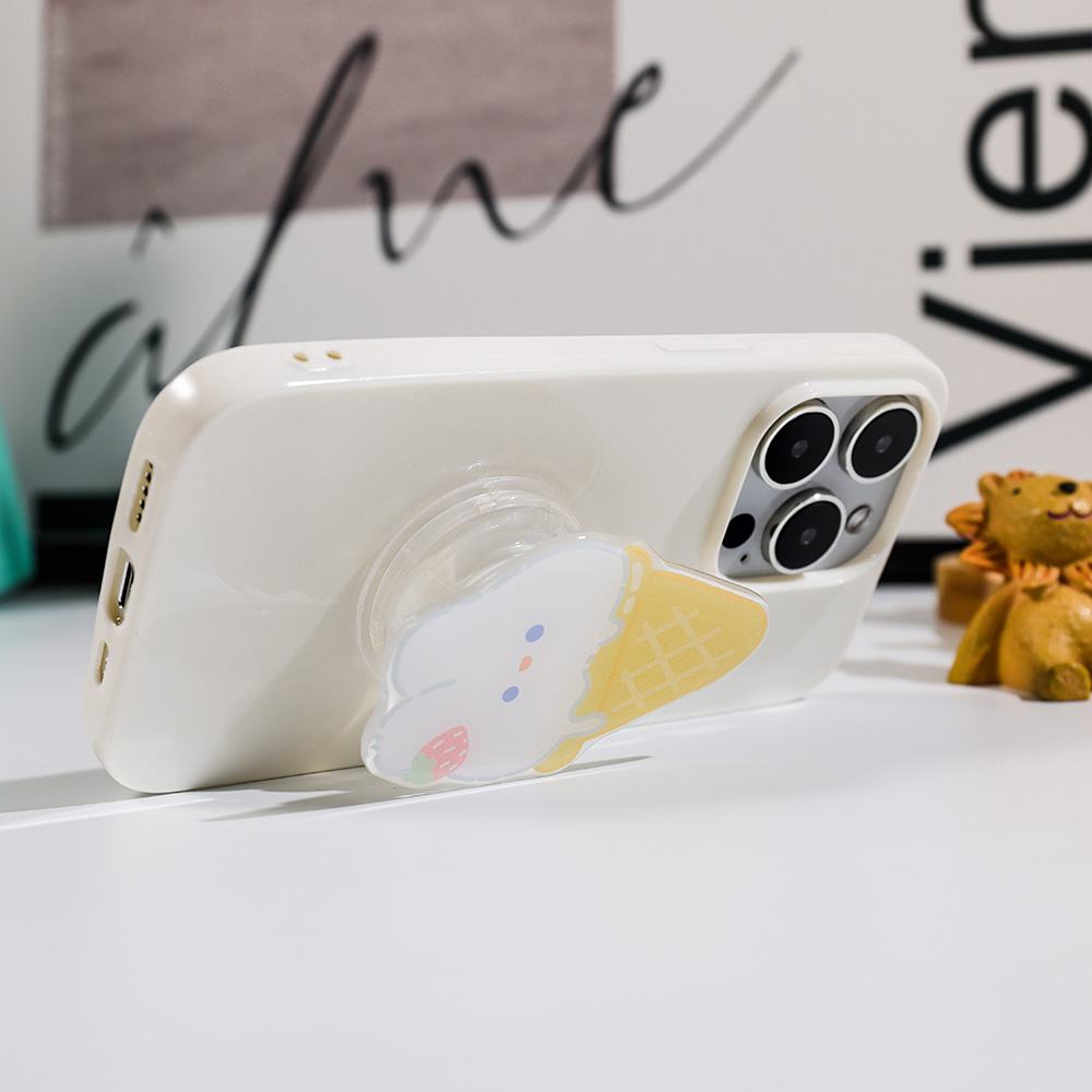 かわいい漫画柄グリップトックアクリル製折りたたみ式フィンガー - Phone Accessories Ring Holder のレビューと価格