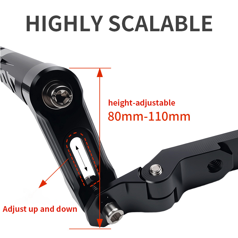 多機能アルミ製延長ロッド電話スタンド CNC 改造バランスバ - Phone Accessories Brands のレビューと価格