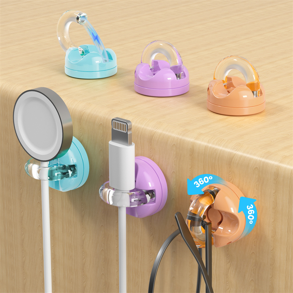 6個入り マグネット式データケーブルオーガナイザー デスクト - Phone Accessories Hooks のレビューと価格