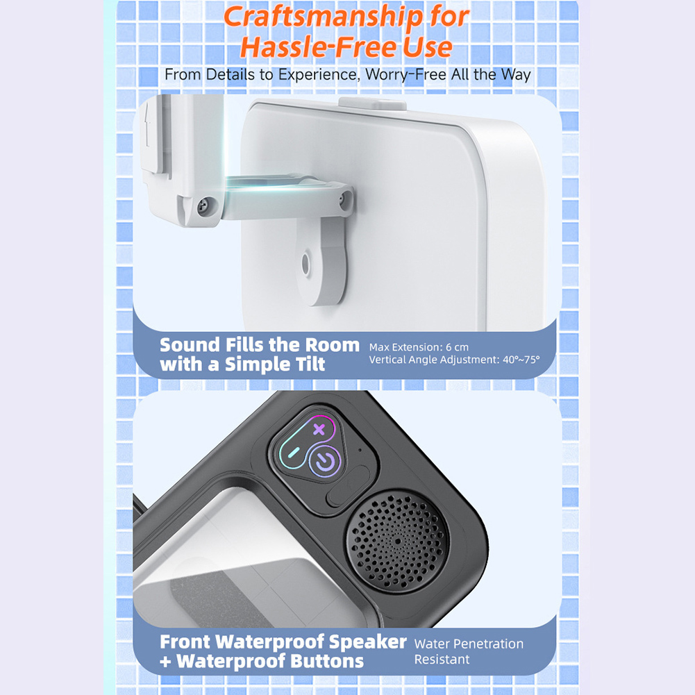 ホットセールブランドのBluetoothシャワースピーカー、 - Phone Accessories Brands のレビューと価格