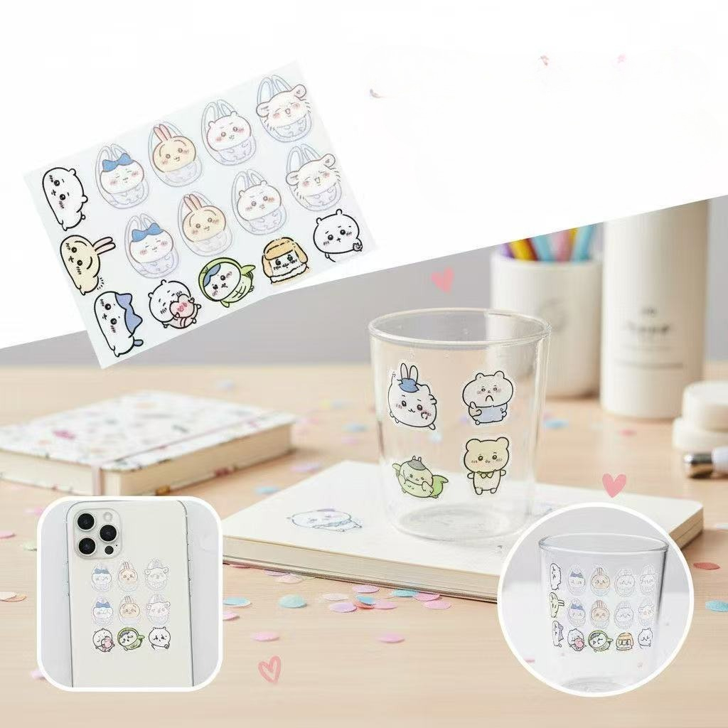 チイカワ転写ステッカー 防水カートゥーンデカール DIYスマ - Phone Accessories And Cases のレビューと価格