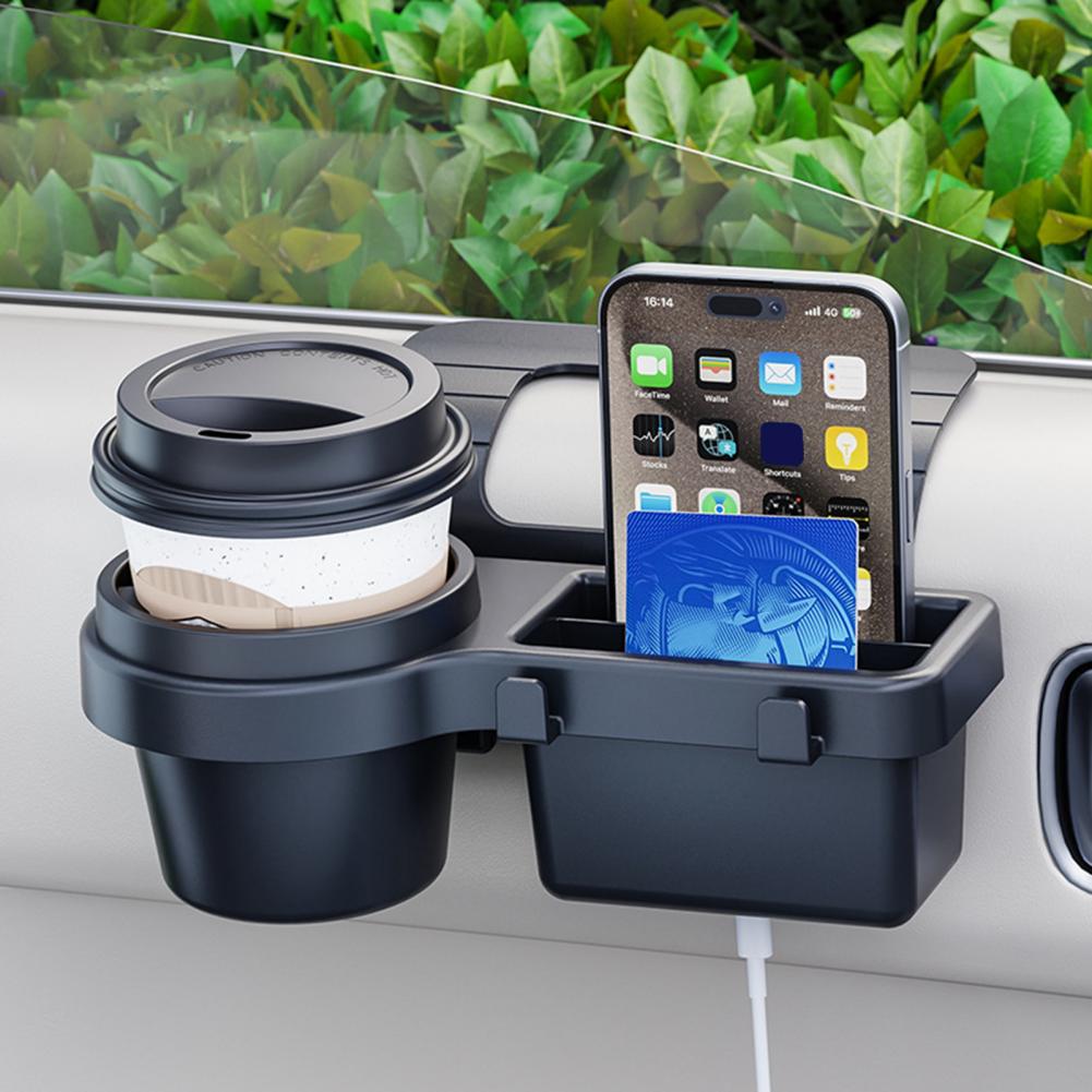 車のサイドドア窓用吊り下げ収納ラック、カップホルダー付き携帯 - Phone Accessories Rack のレビューと価格