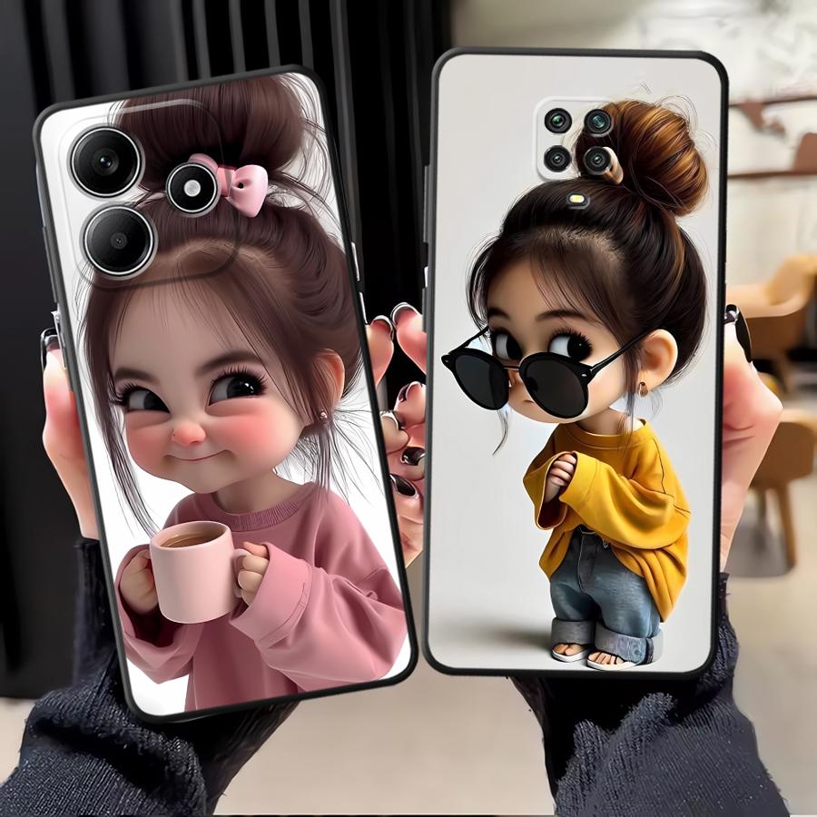 漫画の女の子柄のXiaomi Redmi Note 14 1 - Xiaomi Phone Accessories のレビューと価格