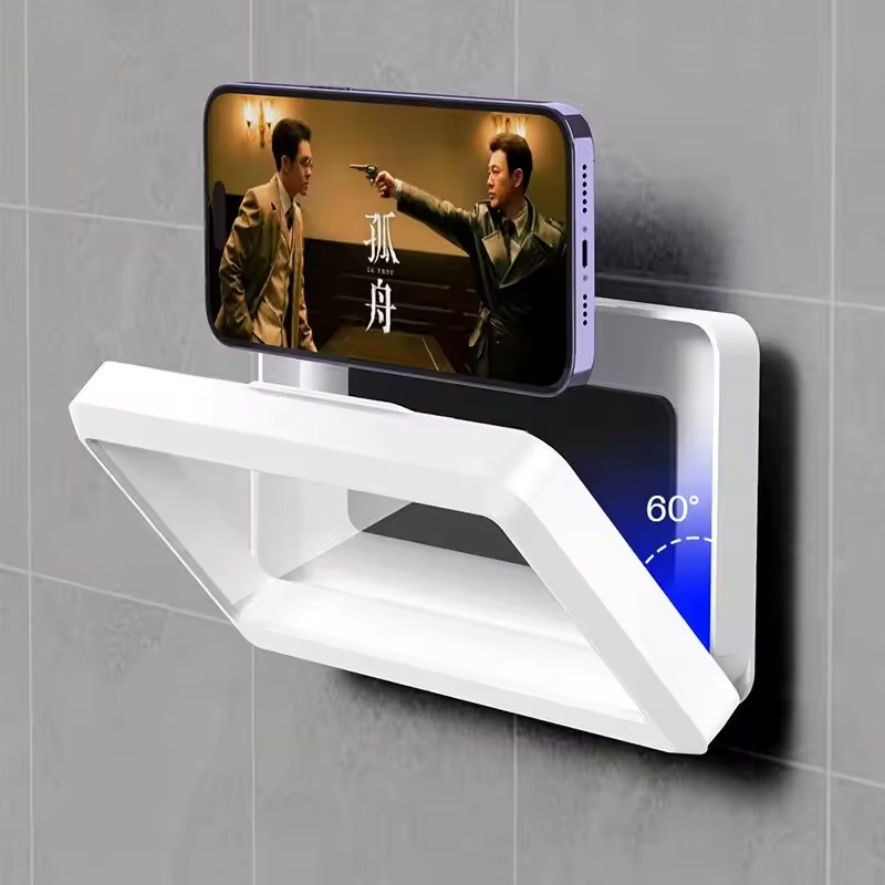 浴室防水電話ホルダー 家庭用壁掛け電話ケーススタンドボックス - Phone Accessories Hooks のレビューと価格