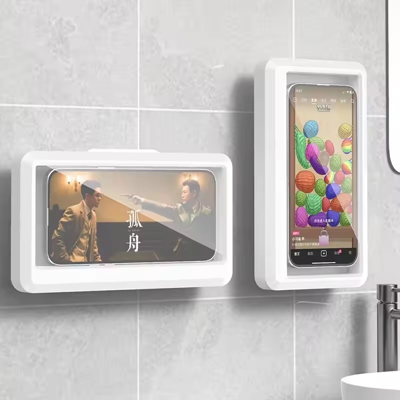 浴室防水電話ホルダー 家庭用壁掛け電話ケーススタンドボックス - Phone Accessories Hooks のレビューと価格