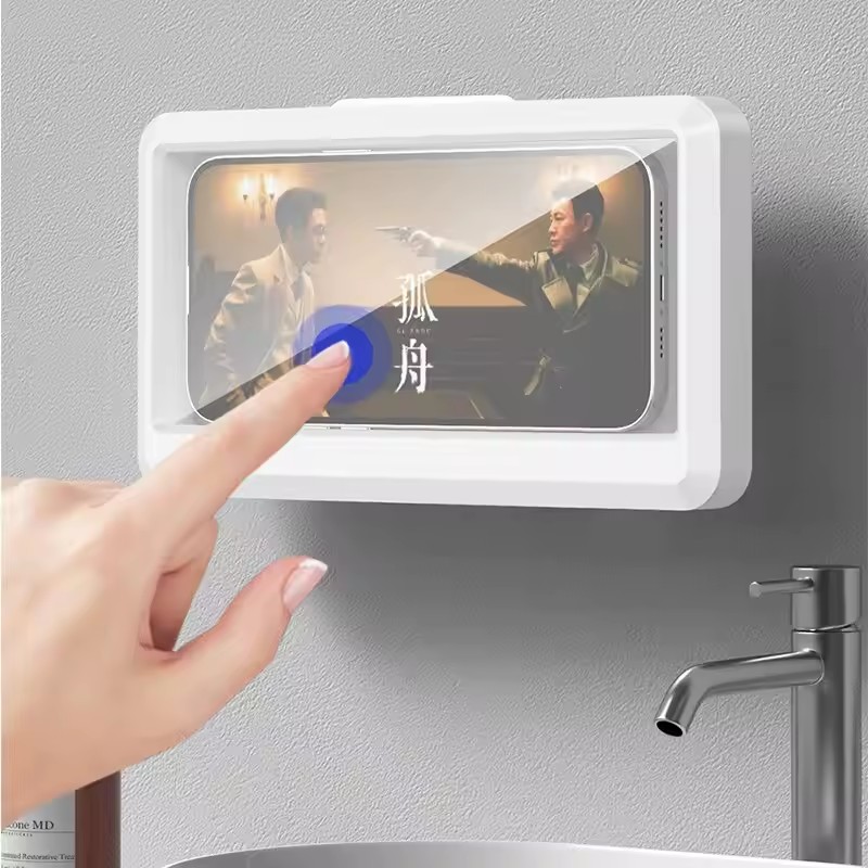 浴室防水電話ホルダー 家庭用壁掛け電話ケーススタンドボックス - Phone Accessories Hooks のレビューと価格
