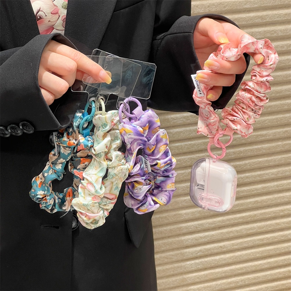 女性用シルクサテンシュシュ、ユニバーサルフォンストラップ（ク - Phone Accessories Keychain のレビューと価格