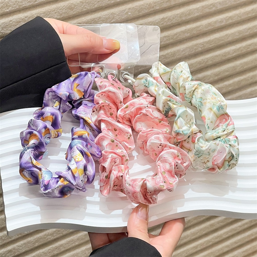 女性用シルクサテンシュシュ、ユニバーサルフォンストラップ（ク - Phone Accessories Keychain のレビューと価格