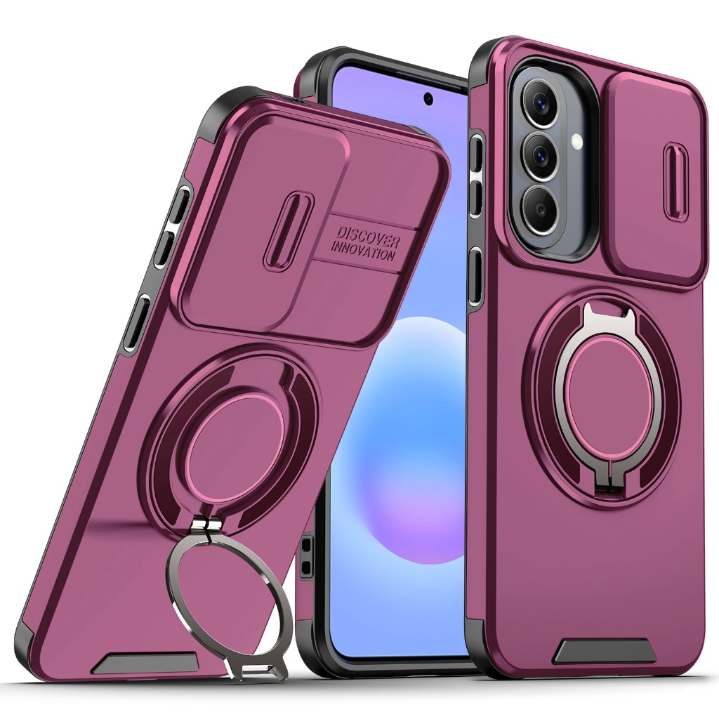 360度回転マグネットリングホルダー付きアーマーケース Sa - Phone Accessories Ring Holder のレビューと価格