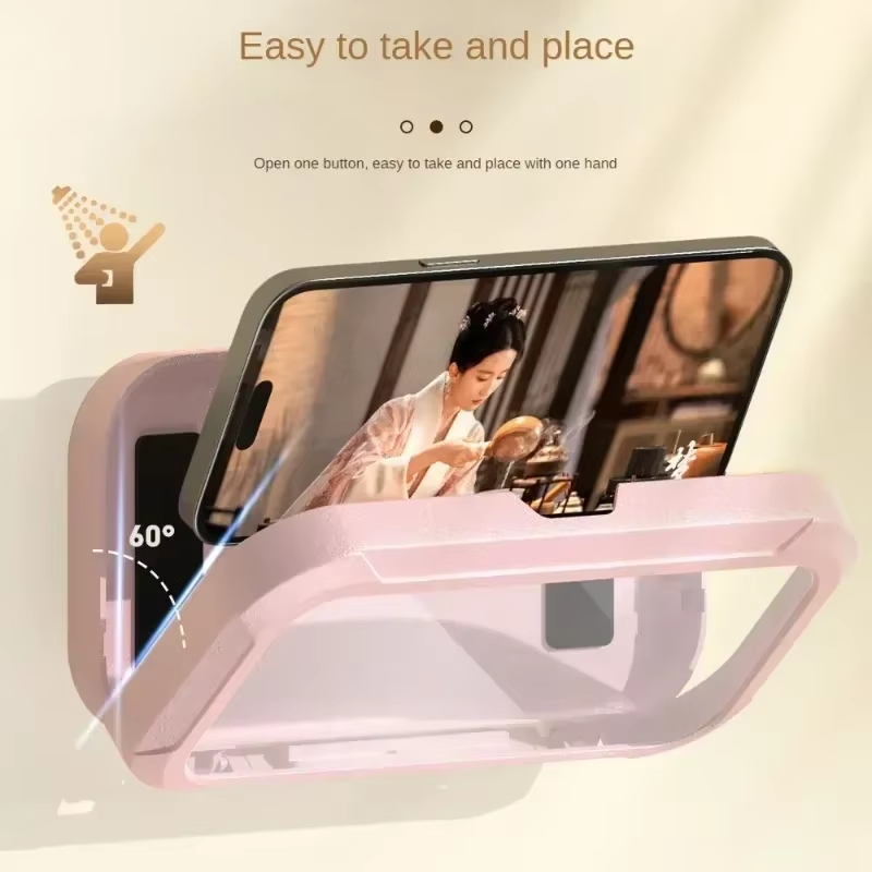 360 °   回転式調整可能壁掛けシャワーフォンホルダー防 - Phone Accessories Hooks のレビューと価格