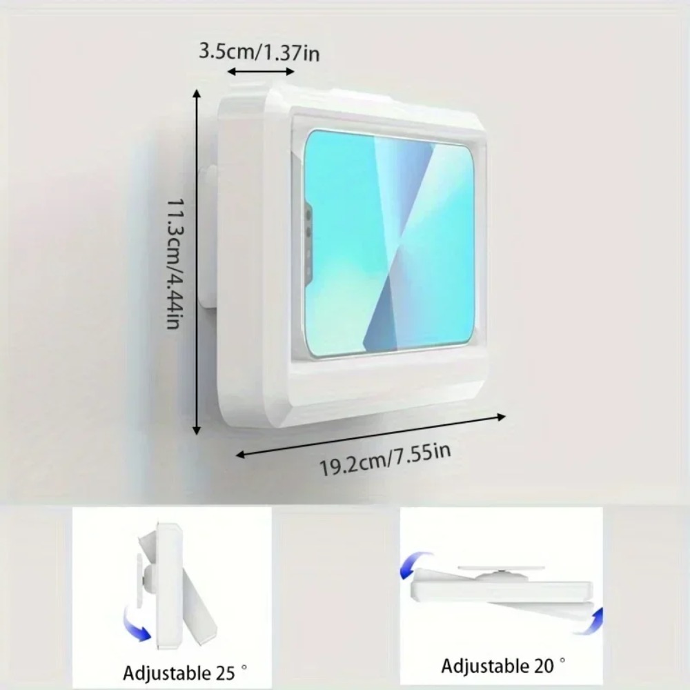 360度回転防水防曇携帯電話ケース、浴室シャワー用携帯ホルダ - Phone Accessories Hooks のレビューと価格