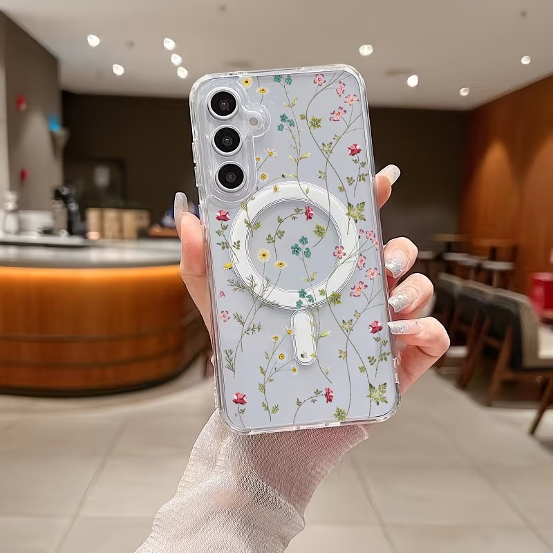 花柄マグネット式スマホケース Samsung Galaxy  - Phone Accessories And Cases のレビューと価格