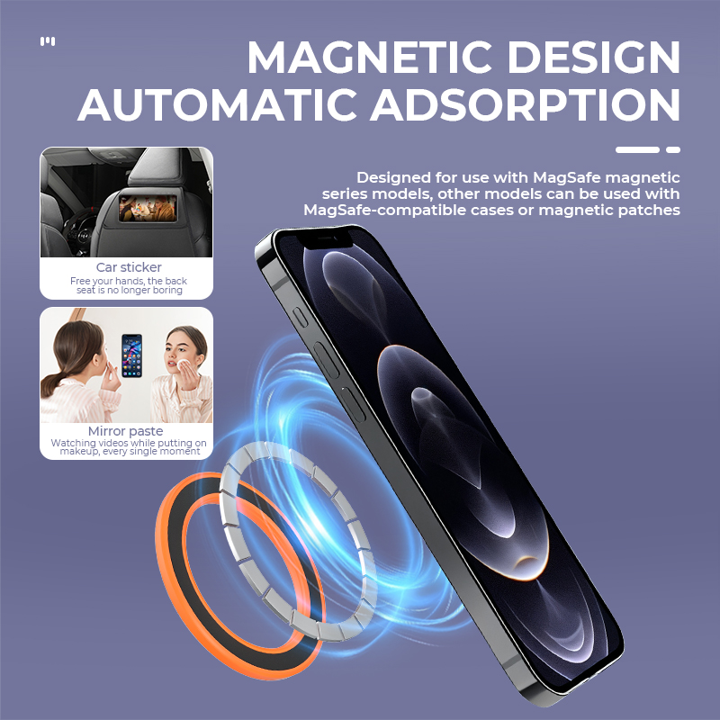 MagSafe対応 強力マグネットリング式スマホホルダー 粘 - Phone Accessories Ring Holder のレビューと価格