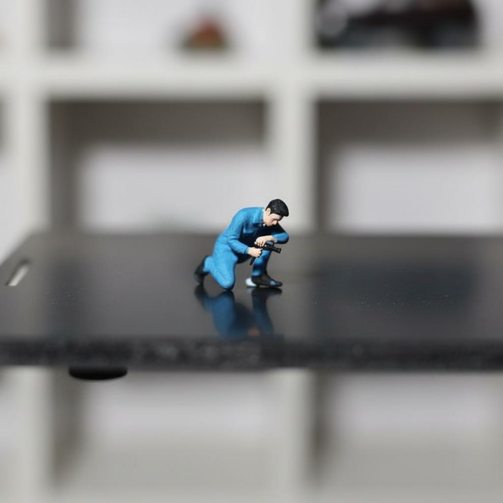 電話を取っている男性像のシーンアクセサリー ミニマンフィギュ - Phone Accessories For Men のレビューと価格